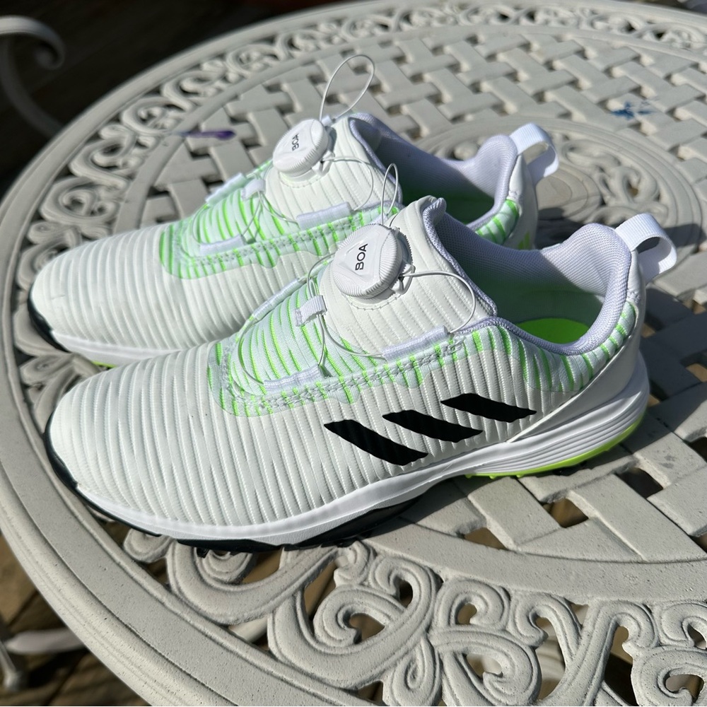 Mens Adidas Bounce Leather Golf Shoe Soft White Bounce Size: 6